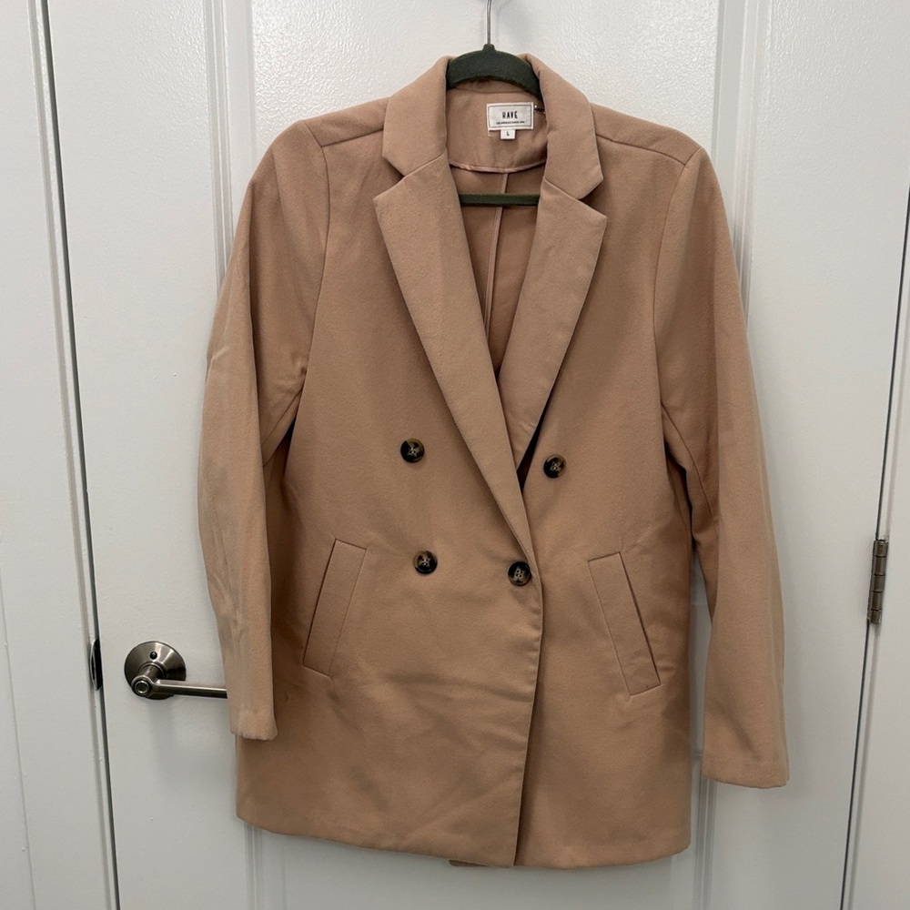 Have Tan Double-Breasted Jacket